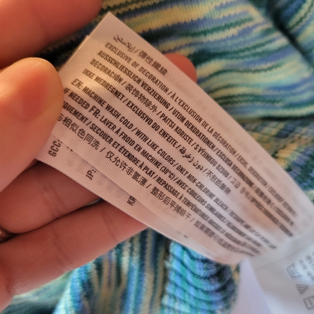 Hollister Blue Green Knit Cardigan Sweater - Picture 7 of 8